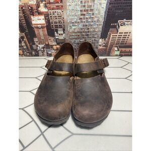 Birkenstock London Leather Clogs Slides Men's Eur 39 US 8 Made in Germany